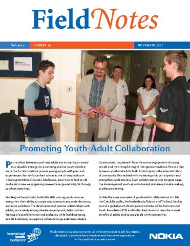 FieldNotes: Promoting Youth-Adult Collaborations Cover
